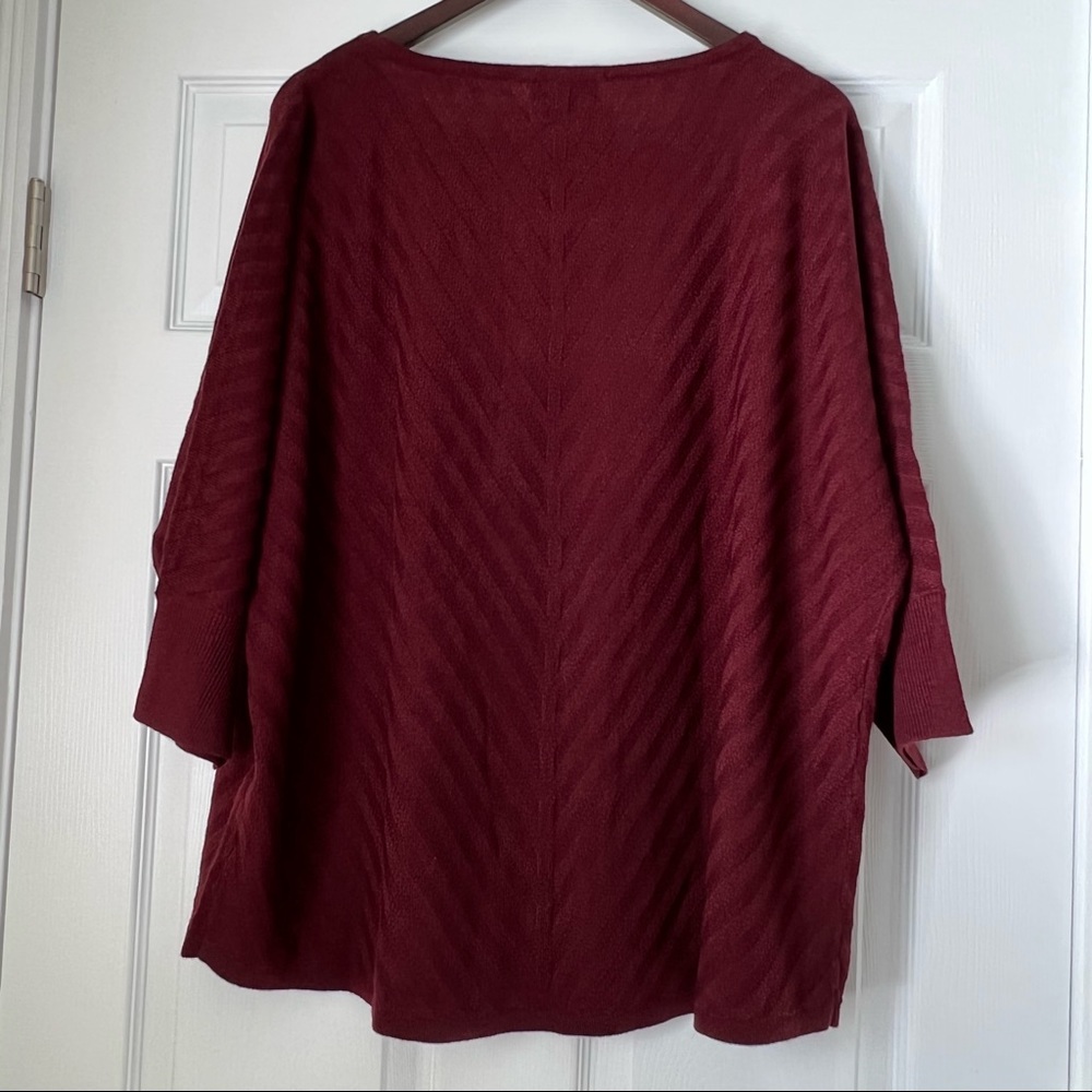 A.N.A Chevron Pattern Dolman Sweater -1X - Picture 3 of 7